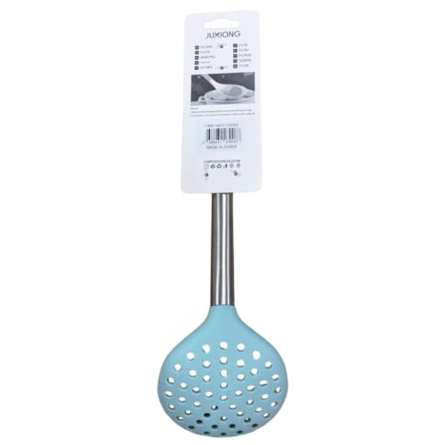 Silicone Slotted Ladle - 32.5x10cm (Blue)
