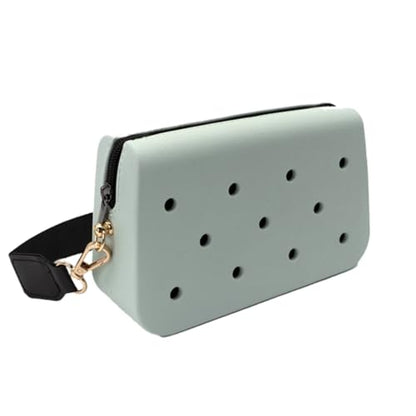 Coco EVA Croc Crossbody Bag – Lightweight Waterproof Shoulder Bag (Grey)