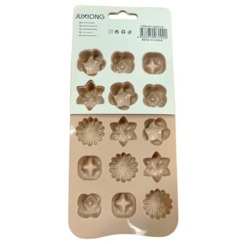 Silicone Chocolate Mold - Assorted Flowers - 20x10cm (Pink)