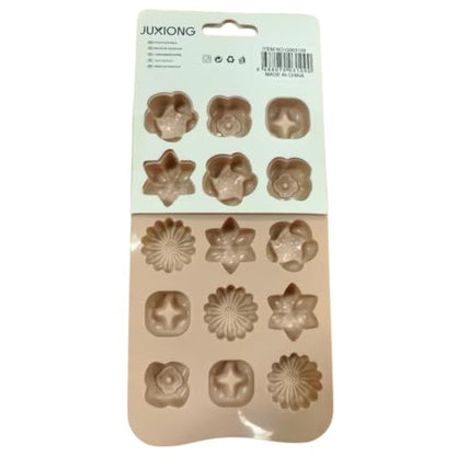 Silicone Chocolate Mold - Assorted Flowers - 20x10cm (Pink)