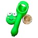 Silicone Rasta Spoon Pipe - Cartoon Faces (Green)