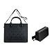 Nana EVA Croc Shoulder Bag & Coco EVA Croc Crossbody Bag Combo Set (Black)