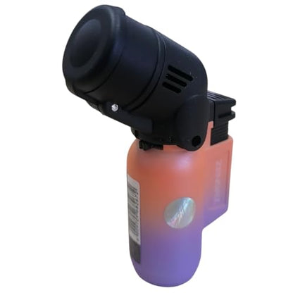 ZL-17 Angle Double Jet Torch Lighter - Orange-Purple
