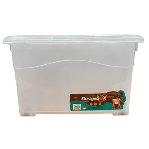 Plastic Storage Box - With Wheels - 30 Litres