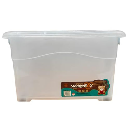 Plastic Storage Box - With Wheels - 30 Litres