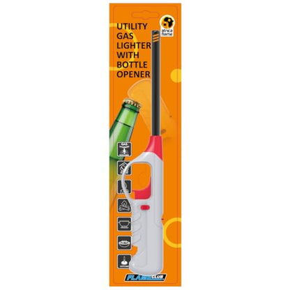 Africa Flame Medium Utility Braai Lighter with Built-in Bottle Opener (Grey)
