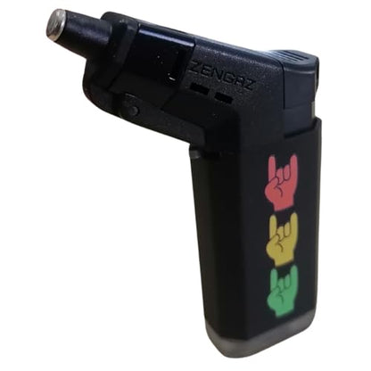 ZL-19 Torch Jet Lighter - Rastafarian Peace