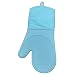Silicone Oven Glove - Long - 34.5x17cm (Blue)