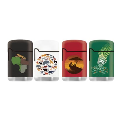 ZL3 Zengaz Torch Lighter - African Wildlife - 4 Pack (Combo C)