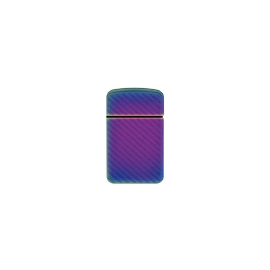 Zl -12 Metallic Windproof Torch Jet Lighter (Rainbow Polish Stripes)