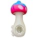 Silicone Rasta Pipe - Glow-In-The-Dark Mushroom (Pink)