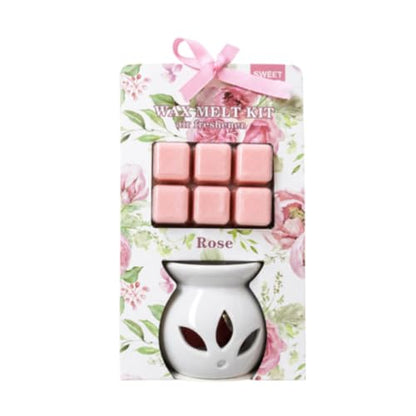 Wax Melt Burner Kit (Rose)