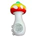 Silicone Rasta Pipe - Mushroom (Red)