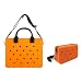 Nana EVA Croc Shoulder Bag & Coco EVA Croc Crossbody Bag Combo Set (Orange)