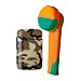 Brown Army ZL-3 Torch Jet Lighter And Orange Mini Silicone Rasta Pipe