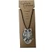 Earth Stone Collection - Owl Crystal Stone Necklace (Clear Quartz)