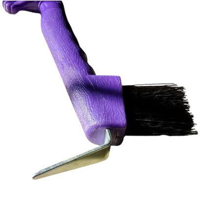 Horse Hoof Pick with Brush (Pink)