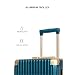 26" Hard Shell Suitcase with 7‑Piece Packing Organizer Travel Combo (Blue and Purple)