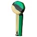Mini Silicone Pipe With Lid - 2 Pack - Green