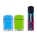 Zengaz ZL 3 Mega Jet Flame Lighter Green & Blue - 2Pack + 1 x 18ml Gas