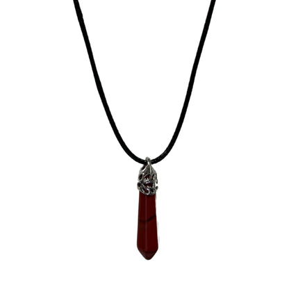 Earth Stone Collection - Icedrop Crystal Stone Necklace (Opal)