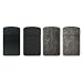 Zl -12 Metallic Windproof Torch Jet Lighter With Pouch - 4 Pack (Combo A)
