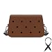 Coco EVA Croc Crossbody Bag – Lightweight Waterproof Shoulder Bag (Brown)