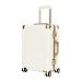 Classic Aluminum Frame Travel Suitcase - 26 inch - White