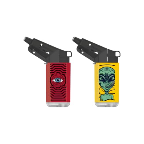 ZL19 Mega Jet Flame Lighter - 2 Pack (Combo B)