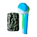 Green Army ZL-3 Torch Jet Lighter And Blue Mini Silicone Rasta Pipe
