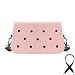 Coco EVA Croc Crossbody Bag – Lightweight Waterproof Shoulder Bag (Pink)