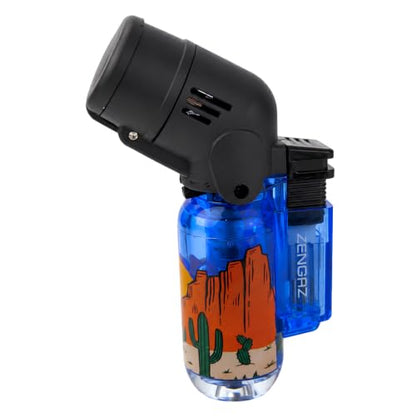 ZL-17 Angle Double Jet Torch Lighter – 2 Pack (Blue)