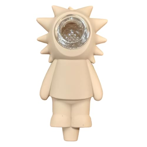 Silicone Rasta Pipe - Rick Sanchez (White)
