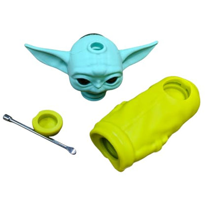 Silicone Rasta Pipe (Lime)