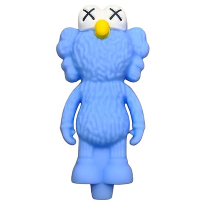 Silicone Rasta Pipe – Elmo (Removable Bowl, 5 Colours) (Blue)