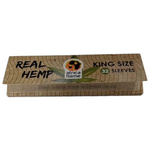 Value Pack - 10 Africa Flame Hemp Rolling Papers And 7 Filters Tips