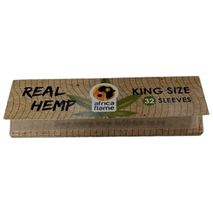 Value Pack - 10 Africa Flame Hemp Rolling Papers And 7 Filters Tips