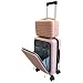 Multifunctional Smart Travel 20 inch Suitcase and Cosmetic Travel Carry-on Suitcase Set - Pink