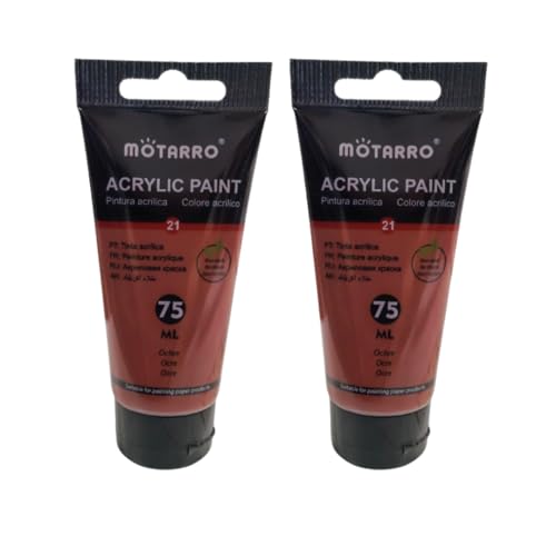 2 Pack Acrylic Paint – 75ml Tubes (Ochre)