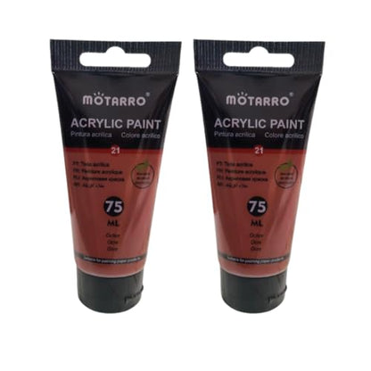 2 Pack Acrylic Paint – 75ml Tubes (Ochre)