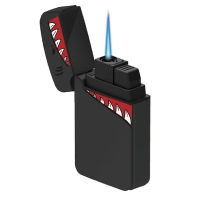 ZL-12 Shark Mega Jet Torch Flame Lighters – 12 Pack | Windproof Refillable Jet Flame Lighters