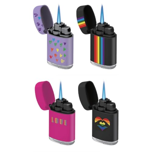 ZL 3 Mega Jet Flame Lighter - Hearts