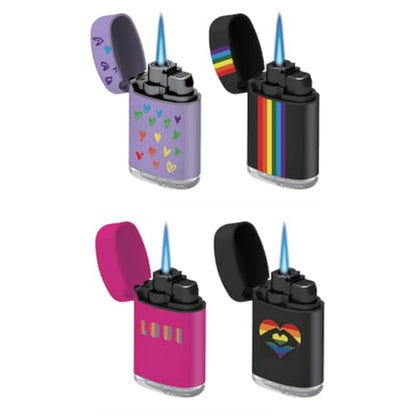 ZL 3 Mega Jet Flame Lighter - Hearts