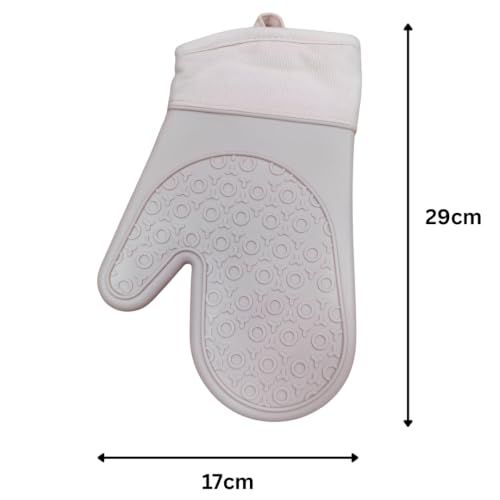 Silicone Oven Glove - Short - 29x17cm (Pink)