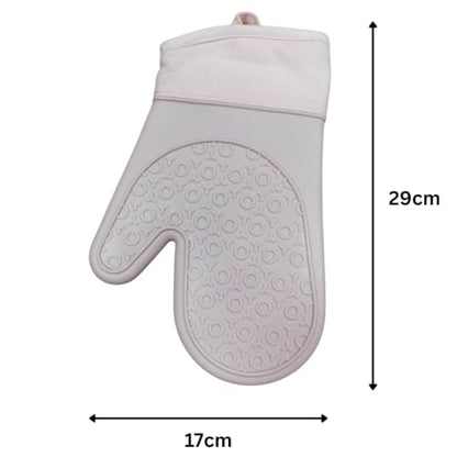 Silicone Oven Glove - Short - 29x17cm (Pink)