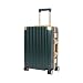 Classic Aluminum Frame Travel Suitcase - 20 inch - Green