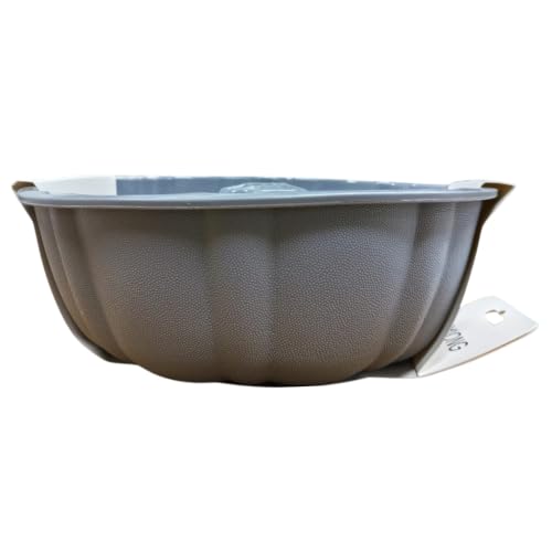Silicone Ring Cake Mold - Fluted Tube - 25x25cm (Grey)