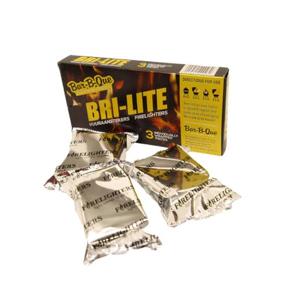 Individually Wrapped Bri-Lite Fire Lighters - 3 Piece 48 Pack