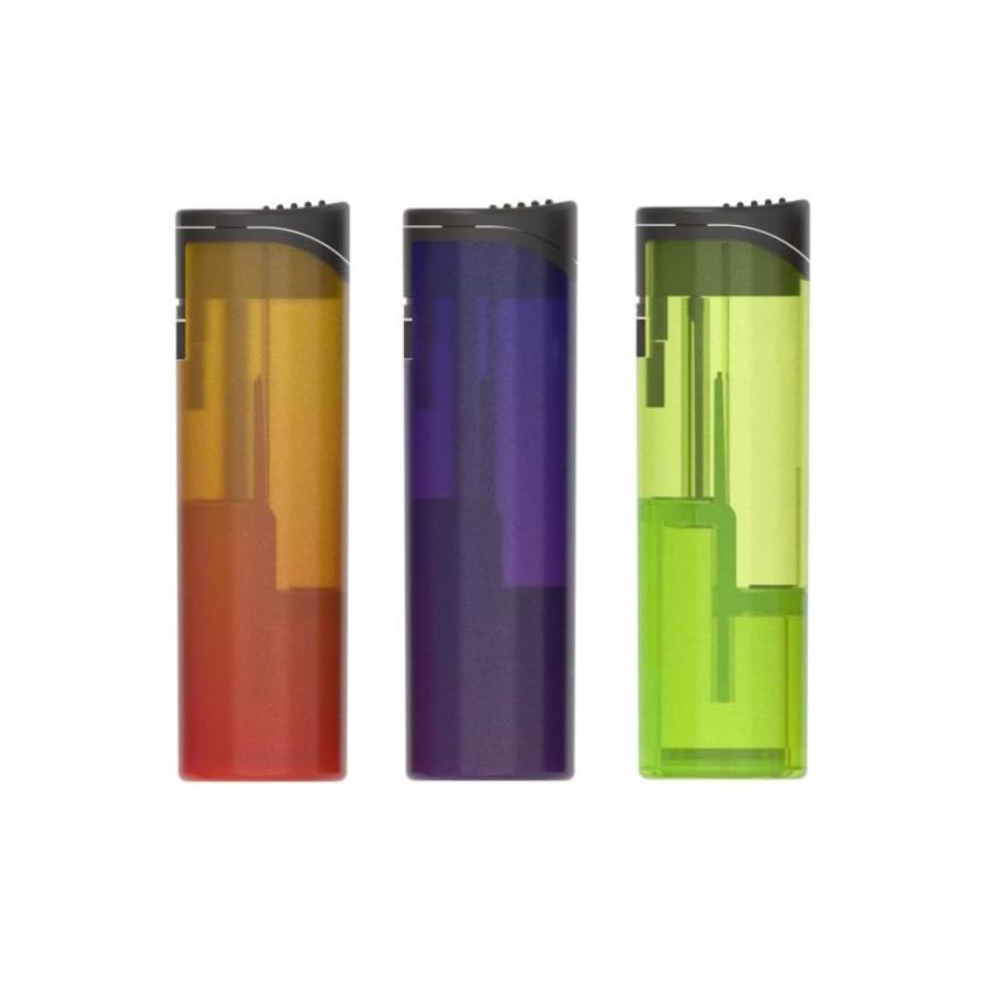 ZL‑36 Pillar Jet Flame Lighters – 3 Pack (Transparent)