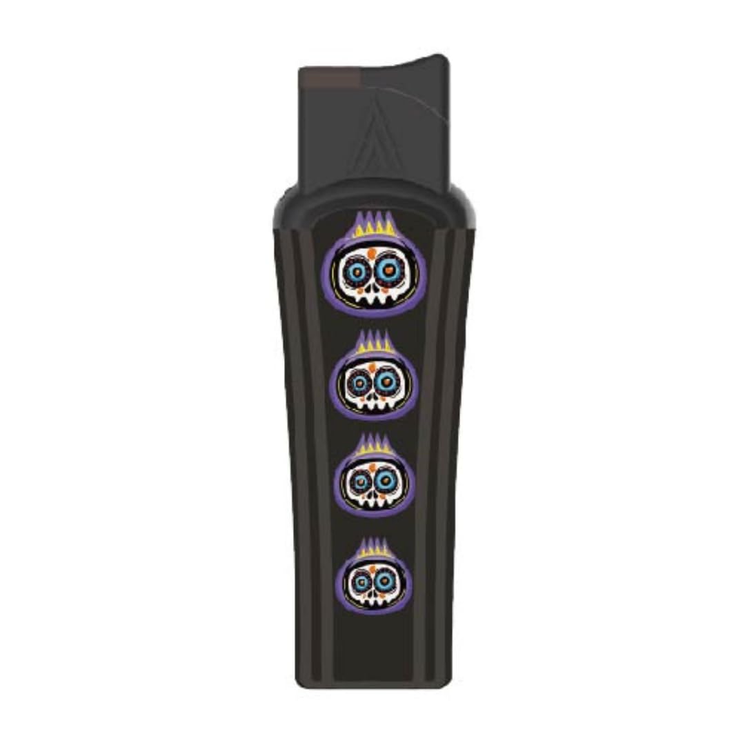 Zl-7 Slim Windproof Torch Jet Lighter (Skull)